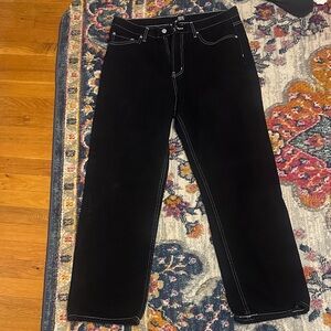 Black BDG Jeans with White Stitching